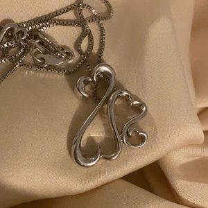 Kay Silver Open Heart Charm & Necklace